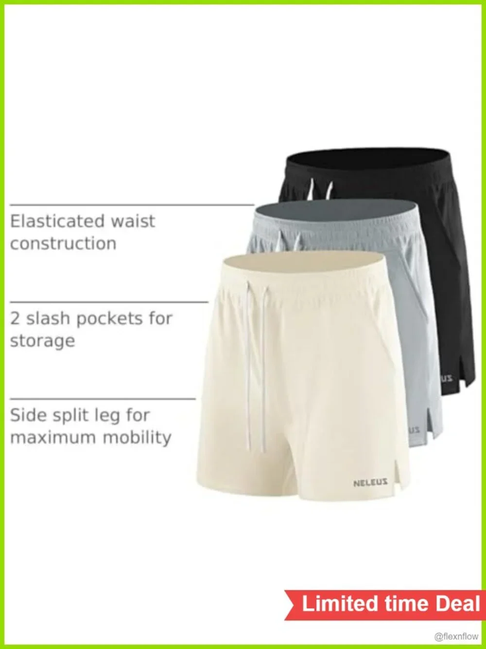 Men's 7 inch Running Shorts with Pockets Quick Dry Athletic Workout